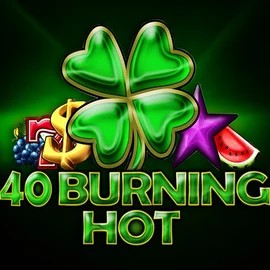 40 Burning Hot slot logo by Amusnet Interactive at NeonVegas Casino40 Burning Hot
