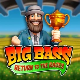 Big Bass Return to the Races slot logo by Pragmatic Play at NeonVegas Casino