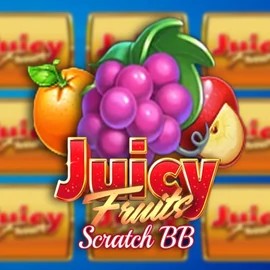 Juicy Fruits Scratch BB slot logo by Barbara Bang at NeonVegas CasinoJuicy Fruits Scratch BB